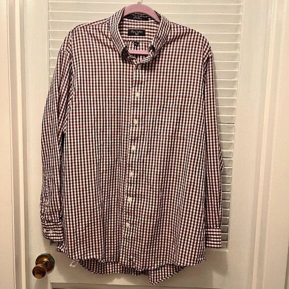 Byron Nelson Men's Checkered Dress Shirt - Picture 2 of 5